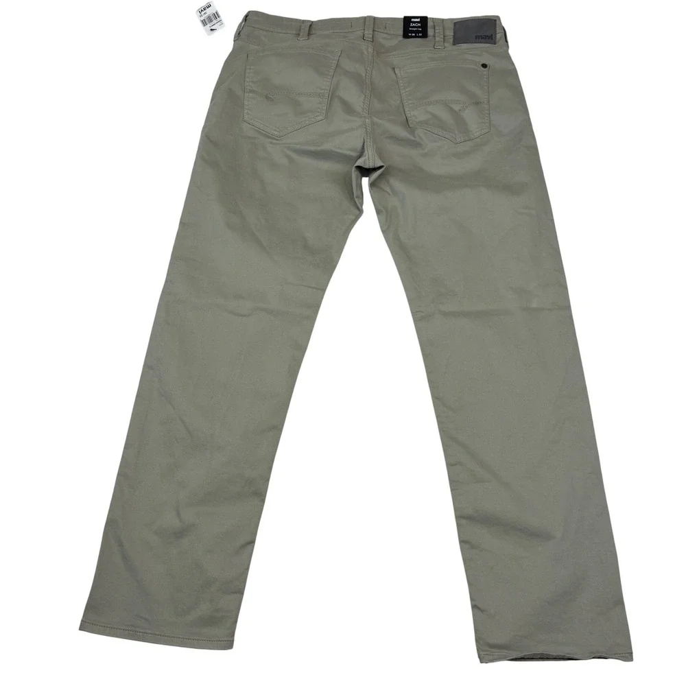 Mavi Zach Straight Leg Men 38x32 Sage Green Twill Stretch Cotton Pants New